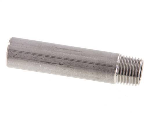 R 1/4'' Male x 13.5mm Stainless steel Pipe Nipple with Welding End 20 Bar DIN 2982 - 60mm