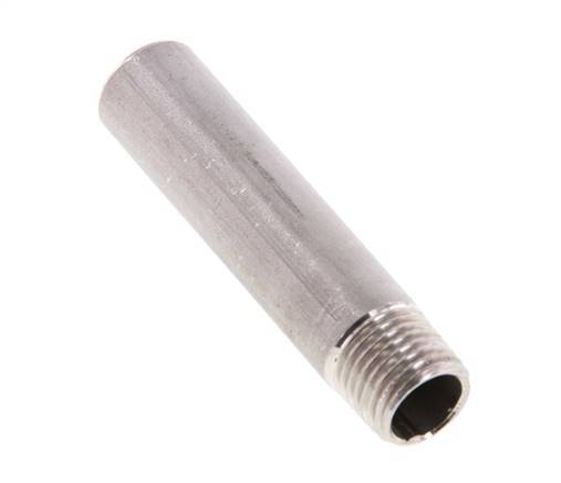 R 1/4'' Male x 13.5mm Stainless steel Pipe Nipple with Welding End 20 Bar DIN 2982 - 60mm