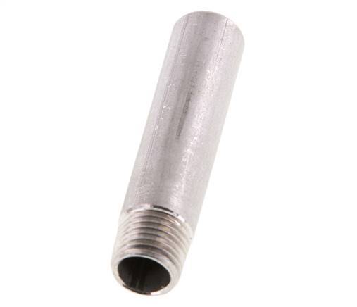 R 1/4'' Male x 13.5mm Stainless steel Pipe Nipple with Welding End 20 Bar DIN 2982 - 60mm