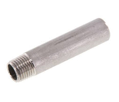 R 1/4'' Male x 13.5mm Stainless steel Pipe Nipple with Welding End 20 Bar DIN 2982 - 60mm