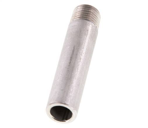 R 1/4'' Male x 13.5mm Stainless steel Pipe Nipple with Welding End 20 Bar DIN 2982 - 60mm