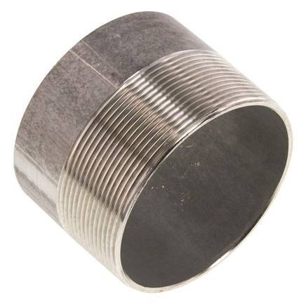 R 3'' Male x 88.9mm Stainless steel Pipe Nipple with Welding End 20 Bar DIN 2982 - 60mm