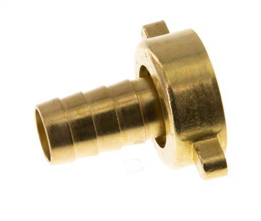 G 3/4'' x 13mm Brass Hose barb with NBR Seal and Wing Nut 16 Bar [2 Pieces]