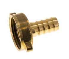 G 1'' x 13mm Brass Hose barb with NBR Seal and Wing Nut 16 Bar [2 Pieces]