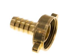 G 1'' x 13mm Brass Hose barb with NBR Seal and Wing Nut 16 Bar [2 Pieces]