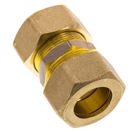racor de compresión recto de latón de 22 mm 54 bar DIN EN 1254-2