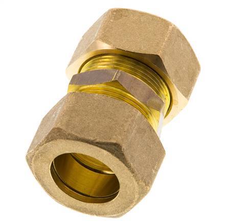racor de compresión recto de latón de 22 mm 54 bar DIN EN 1254-2