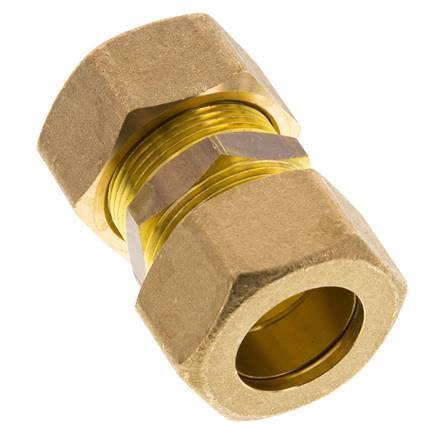 racor de compresión recto de latón de 22 mm 54 bar DIN EN 1254-2