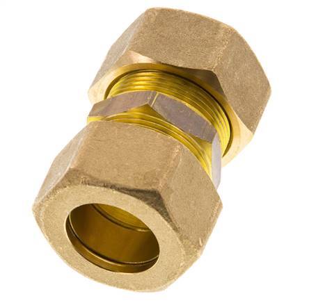 racor de compresión recto de latón de 22 mm 54 bar DIN EN 1254-2