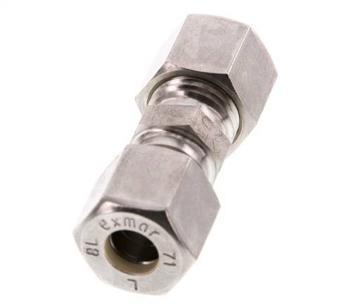 accesorio de compresión recto de acero inoxidable 8L 315 Bar DIN 2353
