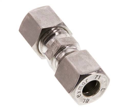 accesorio de compresión recto de acero inoxidable 8L 315 Bar DIN 2353