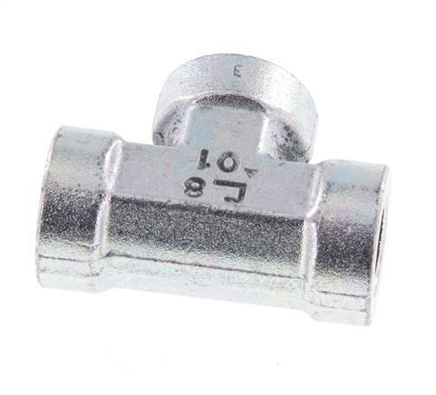G 1/4'' T de acero galvanizado 350 Bar - Hidráulico
