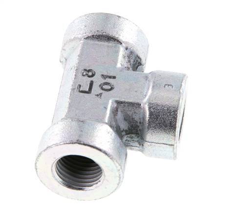 G 1/4'' T de acero galvanizado 350 Bar - Hidráulico