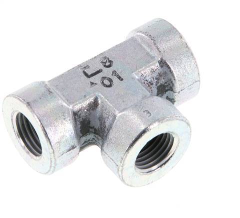G 1/4'' T de acero galvanizado 350 Bar - Hidráulico