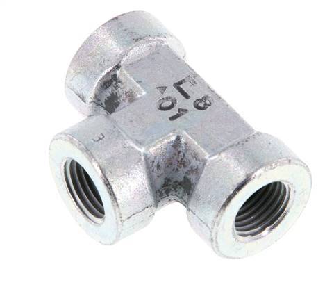 G 1/4'' T de acero galvanizado 350 Bar - Hidráulico