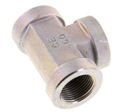 G 1'' T de acero galvanizado 160 Bar - Hidráulica