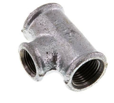 Rp 1/2'' x Rp 3/8'' Zinc plated Cast iron Tee 25 Bar [2 Pieces]