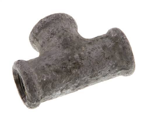Rp 1/8'' Zinc plated Cast iron Tee 25 Bar [2 Pieces]