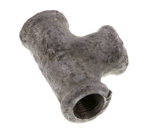 Rp 1/8'' Zinc plated Cast iron Tee 25 Bar [2 Pieces]