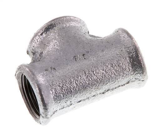 Rp 3/4'' Zinc plated Cast iron Tee 25 Bar [2 Pieces]