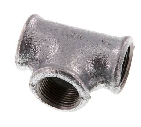 Rp 3/4'' Zinc plated Cast iron Tee 25 Bar [2 Pieces]
