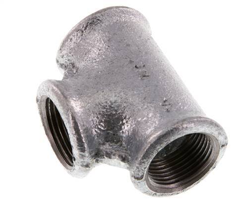 Rp 3/4'' Zinc plated Cast iron Tee 25 Bar [2 Pieces]