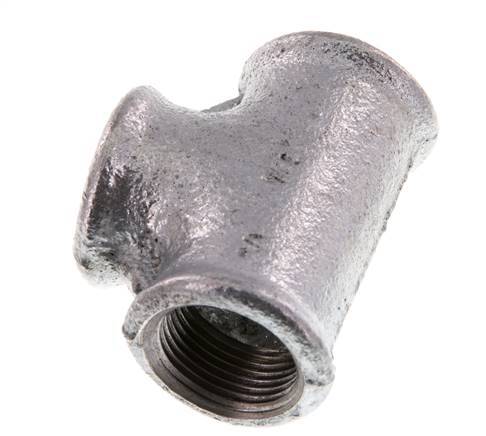 Rp 3/4'' Zinc plated Cast iron Tee 25 Bar [2 Pieces]