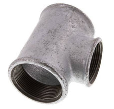 Rp 2'' x Rp 1 1/2'' T de hierro fundido galvanizado 25 Bar