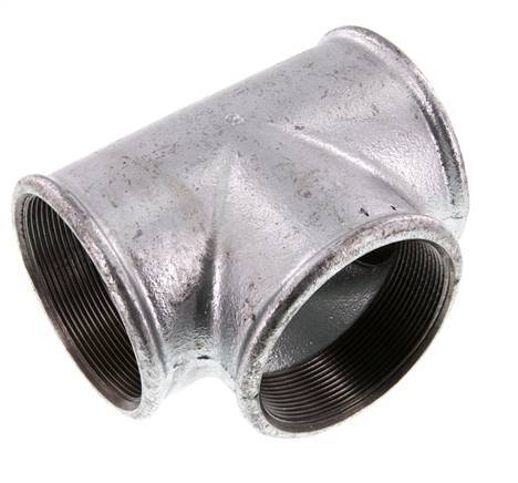 Rp 3'' T de hierro fundido galvanizado 25 Bar