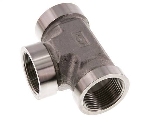 G 1 1/4'' Tee de acero inoxidable 160 Bar - Hidráulica