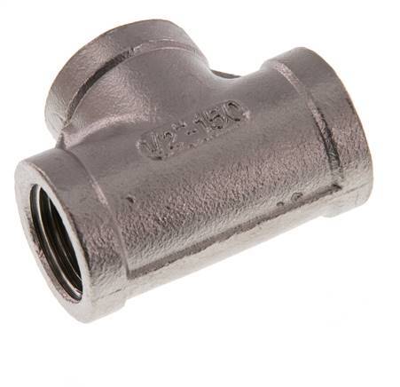 Rp 1/2'' Tee de acero inoxidable 16 Bar