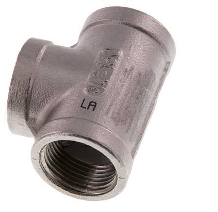 Rp 3/4'' Tee de acero inoxidable 16 Bar