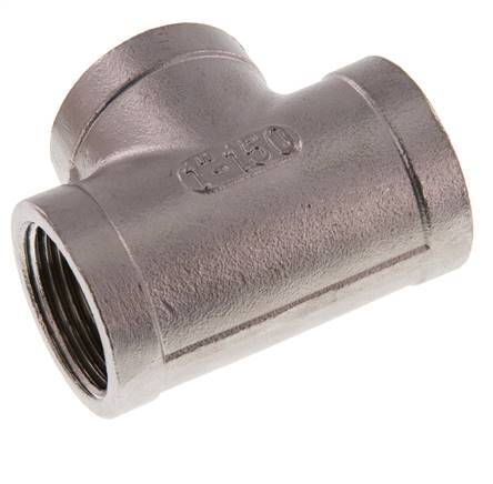 1'' NPT T de acero inoxidable 16 Bar