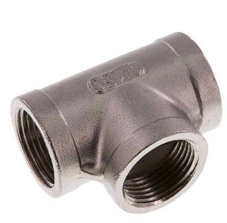 1'' NPT T de acero inoxidable 16 Bar