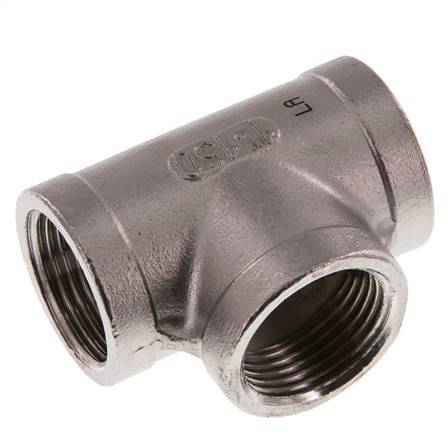 Rp 1'' Tee de acero inoxidable 16 Bar