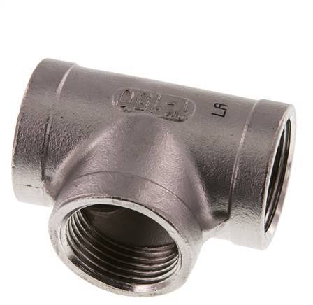 Rp 1'' Tee de acero inoxidable 16 Bar
