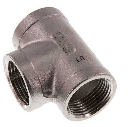 Rp 1'' Tee de acero inoxidable 16 Bar