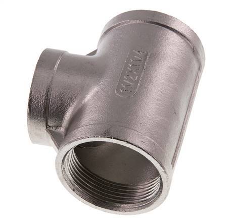 Rp 1 1/2'' x Rp 1 1/4'' T de acero inoxidable 16 Bar
