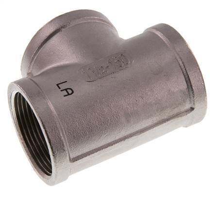 Rp 1 1/2'' Tee de acero inoxidable 16 Bar
