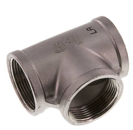 Rp 1 1/2'' Tee de acero inoxidable 16 Bar