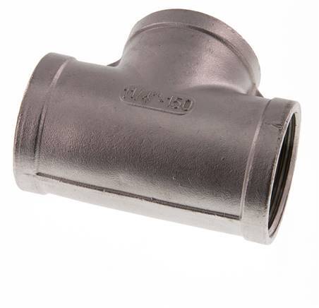 Rp 1 1/4'' Tee de acero inoxidable 10 Bar