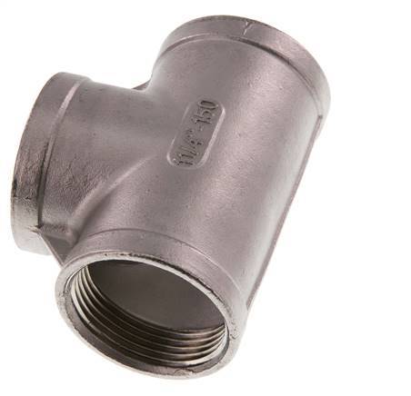 Rp 1 1/4'' Tee de acero inoxidable 10 Bar