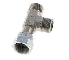 UN 1-3/16''-12 F/M T de acero galvanizado ORFS con tuerca de unión 400 Bar - Hidráulico