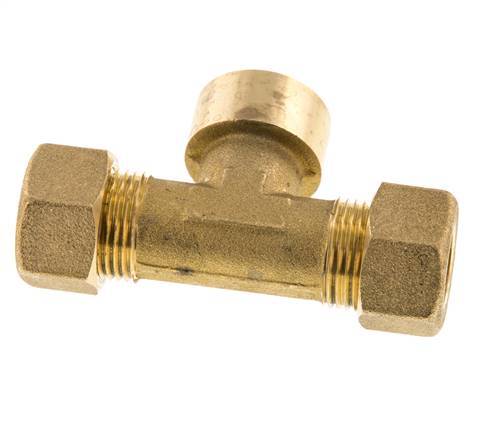 G 1/2'' x 14mm Accesorio de compresión en T de latón 89 Bar DIN EN 1254-2