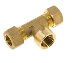 G 1/2'' x 14mm Accesorio de compresión en T de latón 89 Bar DIN EN 1254-2
