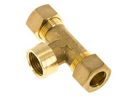 G 1/2'' x 15mm Accesorio de compresión en T de latón 82 Bar DIN EN 1254-2