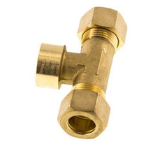 G 1/2'' x 15mm Accesorio de compresión en T de latón 82 Bar DIN EN 1254-2