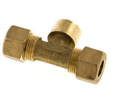 G 3/8'' x 12mm Accesorio de compresión en T de latón 75 Bar DIN EN 1254-2