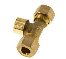 G 3/8'' x 12mm Accesorio de compresión en T de latón 75 Bar DIN EN 1254-2