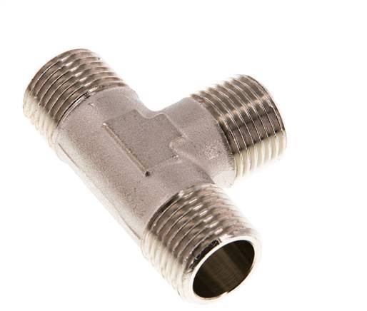 R 1/2'' Macho Latón Niquelado Tee 16 Bar